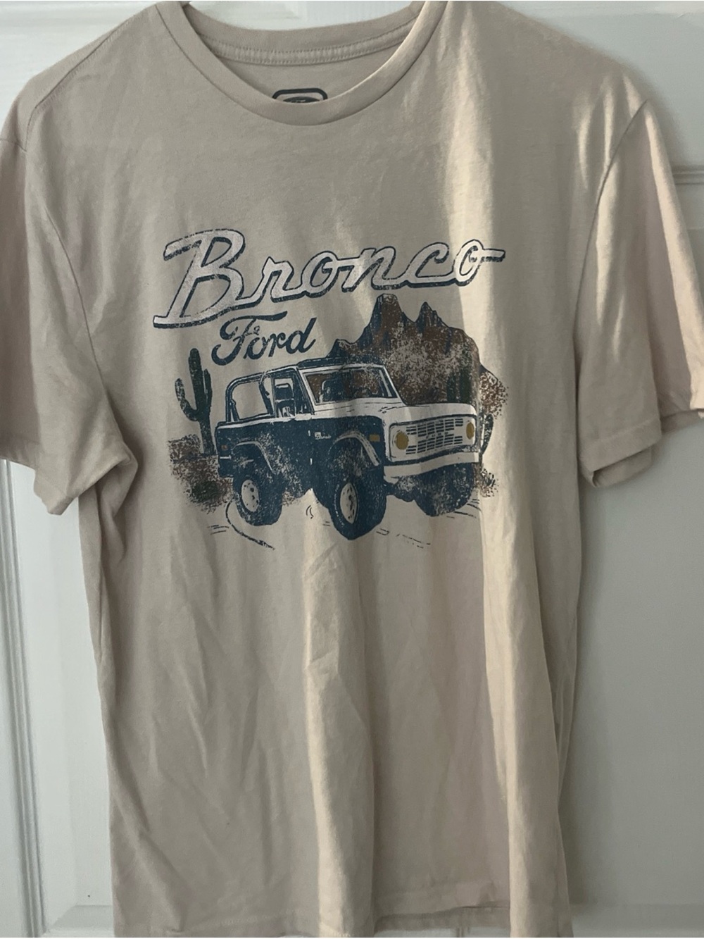 Hybrid Apparel Beige Ford Bronco Graphic Tee